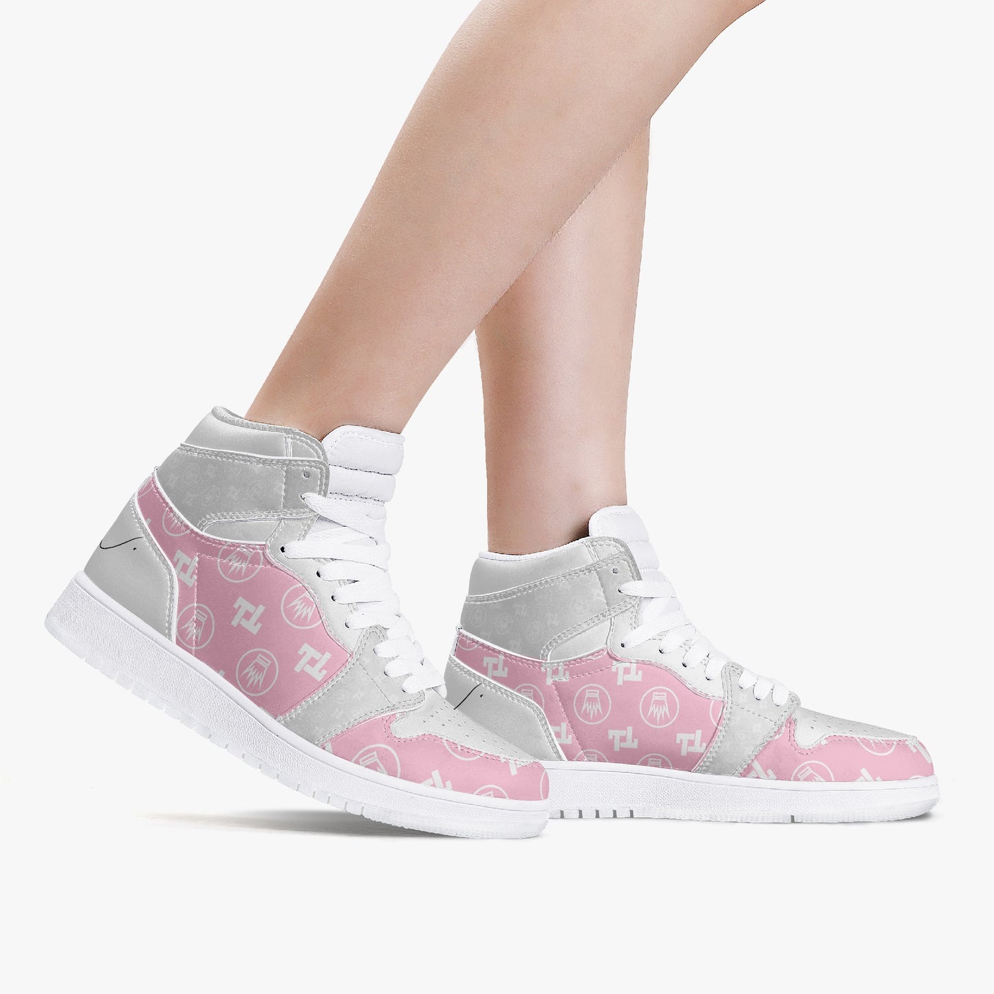 Pink High Top Sneakers