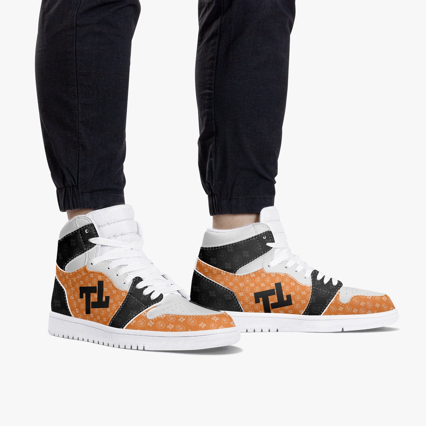 Orange High Top Sneakers