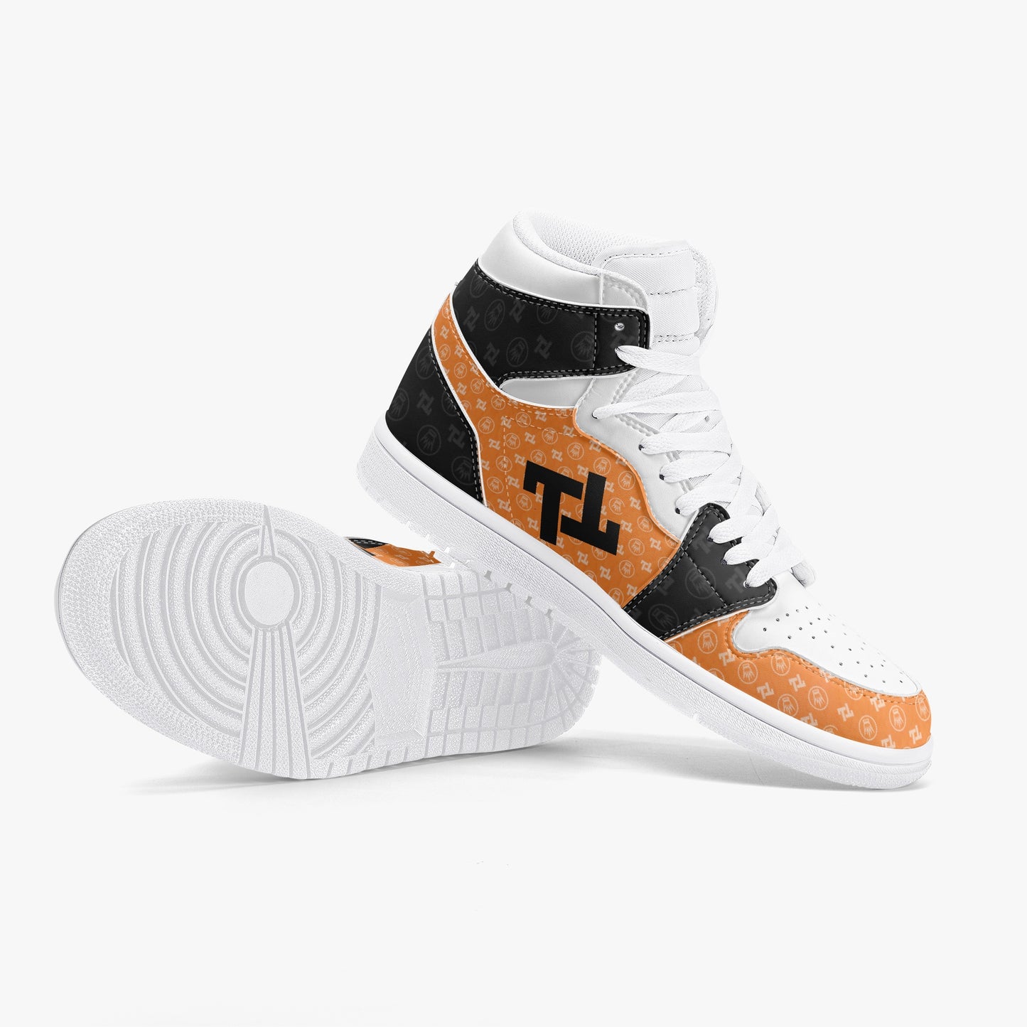 Orange High Top Sneakers